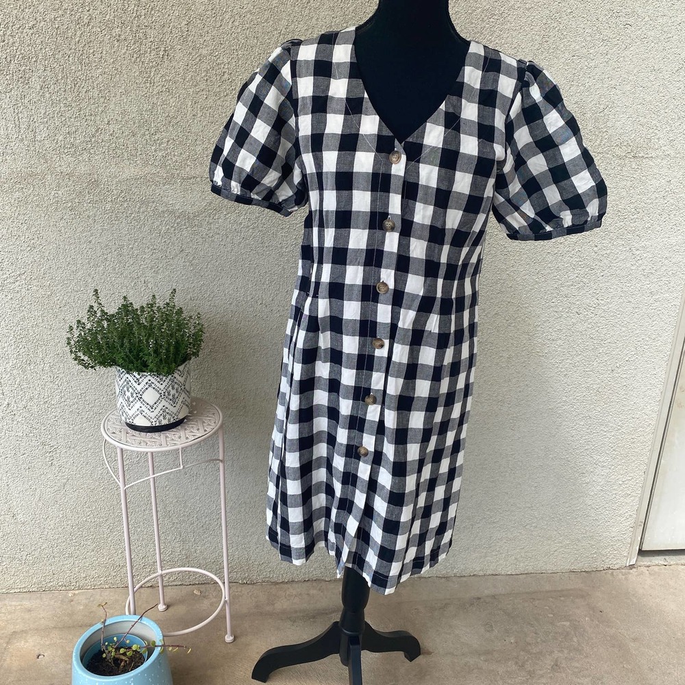 Loft Gingham Summer Dress